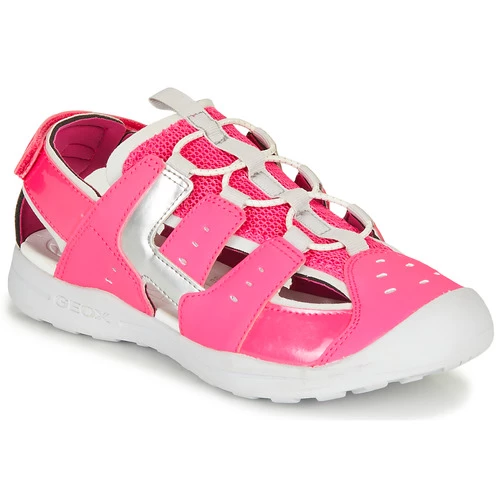 Chaussures Fille Sandales sport Geox J VANIETT GIRL Rose / Argenté 3 Chaussures Fille Sandales sport Geox J VANIETT GIRL Rose / Argenté