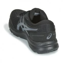 Chaussures Homme Running / trail Asics CONTEND 7 Noir -Chaussures de sport Soldes Boutique 18589165 500 E