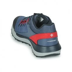 Chaussures Homme Randonnée Columbia TRAILSTORM WATERPROOF Bleu / Rouge -Chaussures de sport Soldes Boutique 21182666 500 E