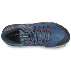 Chaussures Homme Randonnée Columbia TRAILSTORM WATERPROOF Bleu / Rouge -Chaussures de sport Soldes Boutique 21182666 500 F