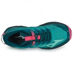 Chaussures Femme Running / trail Mizuno WAVE DAICHI 7 Verte / Rose -Chaussures de sport Soldes Boutique 21289979 500 F
