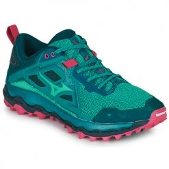 Chaussures Femme Running / trail Mizuno WAVE MUJIN 8 Vert / Rose