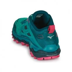 Chaussures Femme Running / trail Mizuno WAVE MUJIN 8 Vert / Rose -Chaussures de sport Soldes Boutique 21289981 500 E