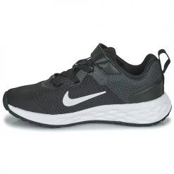 Chaussures Enfant Multisport Nike NIKE REVOLUTION 6 Noir / Blanc -Chaussures de sport Soldes Boutique 21544297 500 D