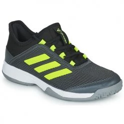 Chaussures Enfant Tennis adidas Performance ADIZERO CLUB K Noir / Jaune