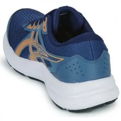 Chaussures Homme Running / trail Asics GEL-CONTEND 8 Gris / Bleu -Chaussures de sport Soldes Boutique 22235222 500 E