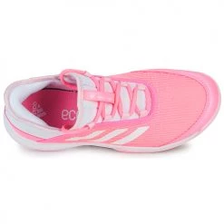 Chaussures Fille Tennis adidas Performance ADIZERO CLUB K Rose / Blanc -Chaussures de sport Soldes Boutique 22570972 500 F