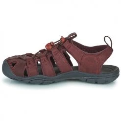 Chaussures Femme Sandales sport Keen CLEARWATER LEAT Bordeaux -Chaussures de sport Soldes Boutique 23382706 500 D
