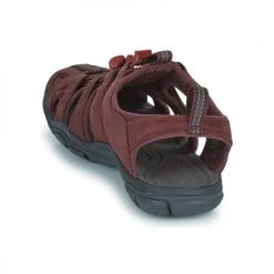 Chaussures Femme Sandales sport Keen CLEARWATER LEAT Bordeaux -Chaussures de sport Soldes Boutique 23382706 500 E