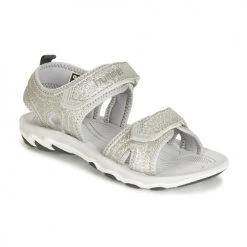Chaussures Enfant Sandales sport hummel SANDAL GLITTER JR Argenté
